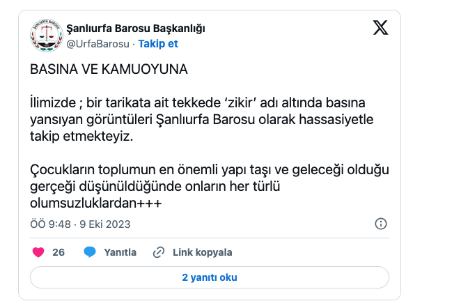 sanliurfa da tarikatin zikir toreninde kucuk cocuklara sis sapladigi goruntuler infial yaratti